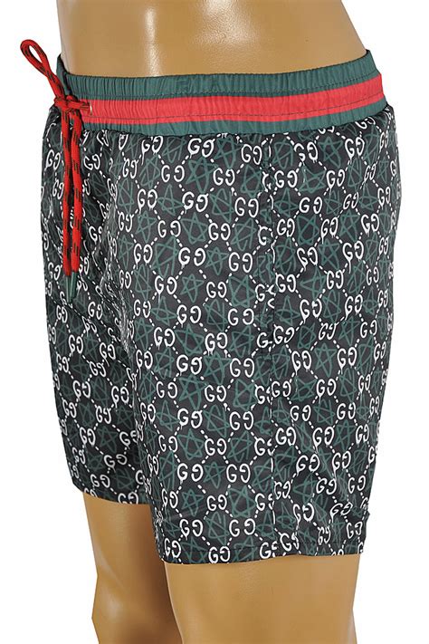 gucci print swim trunks|gucci swim trunks for men.